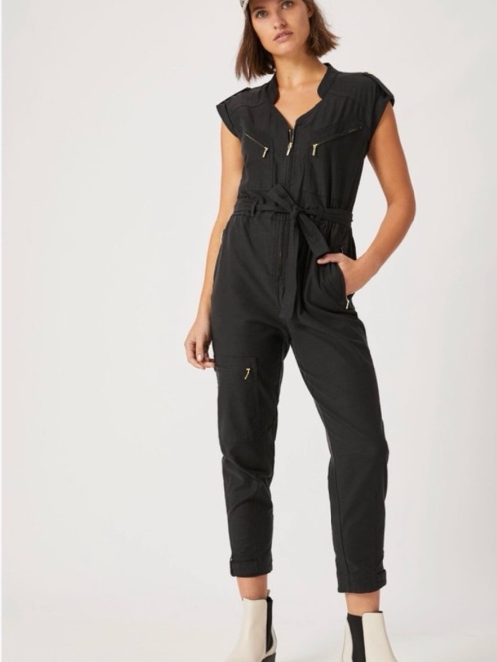 Anthropologie Halsey Utility Jumpsuit